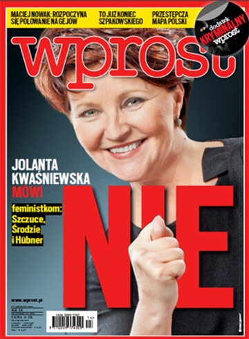 Okładka tygodnika WPROST: 14/2013