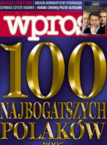 Okładka tygodnika WPROST: 19/2005