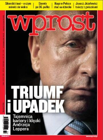 Okładka tygodnika WPROST: 32/2011